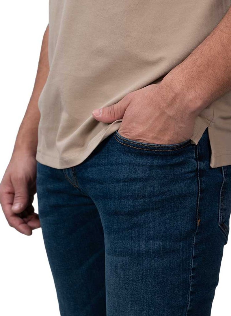 GIORDANO Men's Skinny Taper Stretch Denim Jeans Low Rise - Image 4