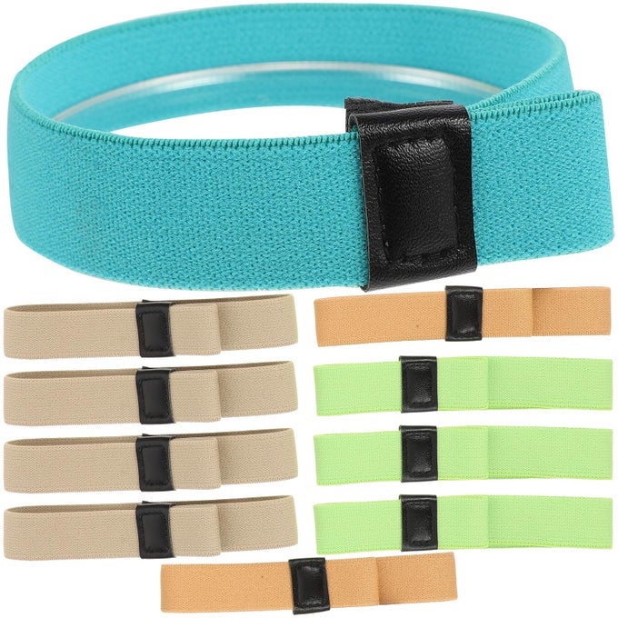 10PCS LUNCH BOX ELASTIC BAND OUTDOOR BENTO LUNCHBOX STRAP STRETCHABLE LUNCH CONTAINER FIXING LOOP BELT FOR 3543CM HOME SCHOOL OFFICE RANDOM COLOR I341816U245 12X22X03CM