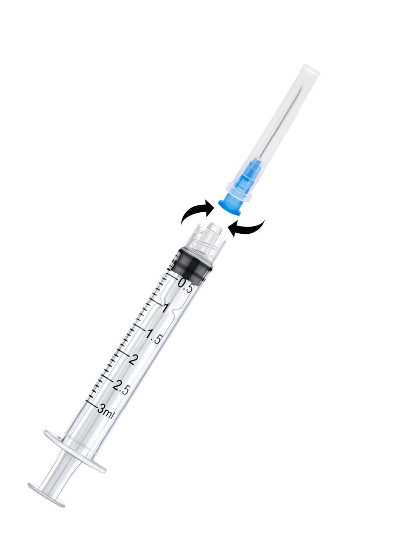 Generic - Medical Disposable Syringe  3 ml With Needle, Individually Sealed, 10 Pack - Image 1