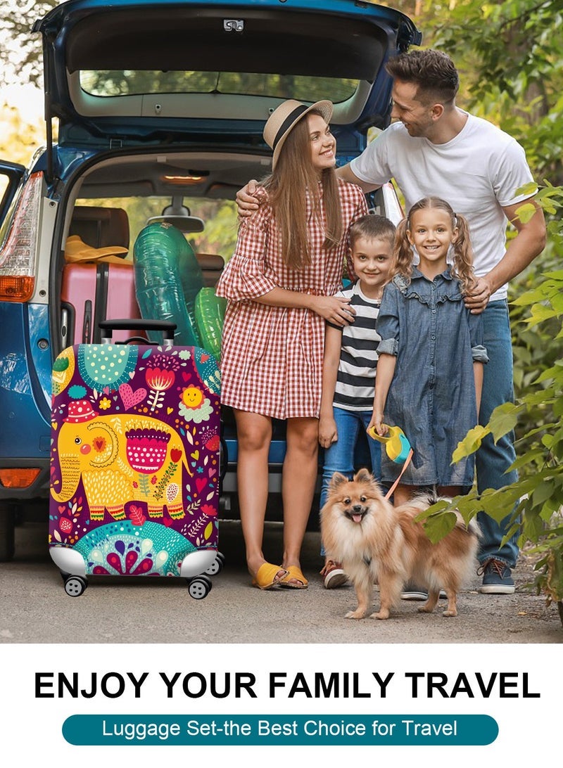URbazaar Elastic Travel Luggage Cover Travel Suitcase Protective Cover for Trunk Case Apply to 18-30 inch luggage Suitcase Cover - Image 2