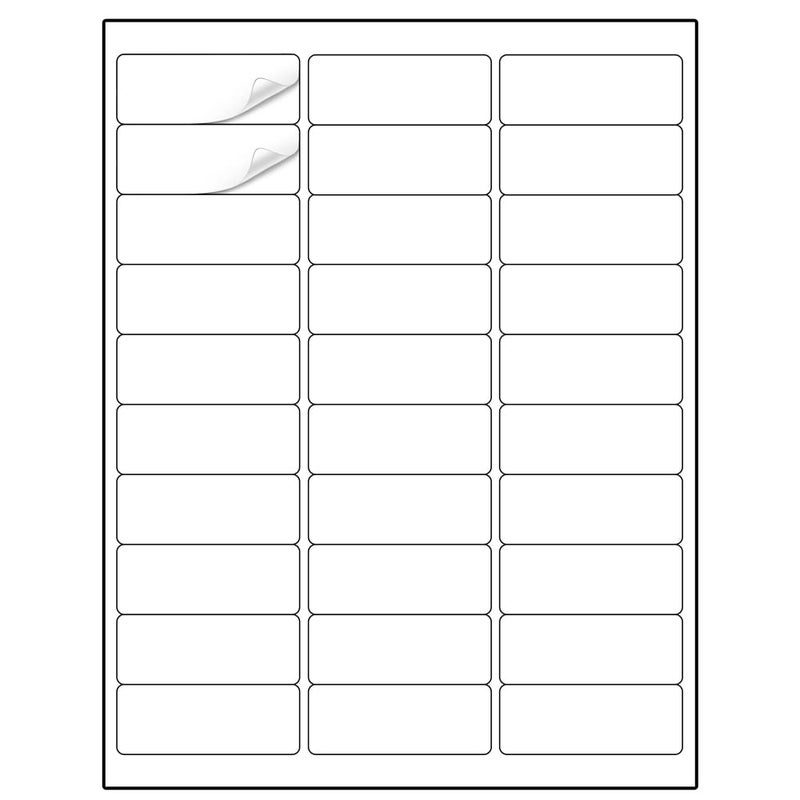 Methdic Address Labels 1" x 2-5/8" 900 Labels Sticker Paper for Laser/Ink Jet Printer Mailing Labels 8.5"Ã—11" White 30 per Sheet - Image 1