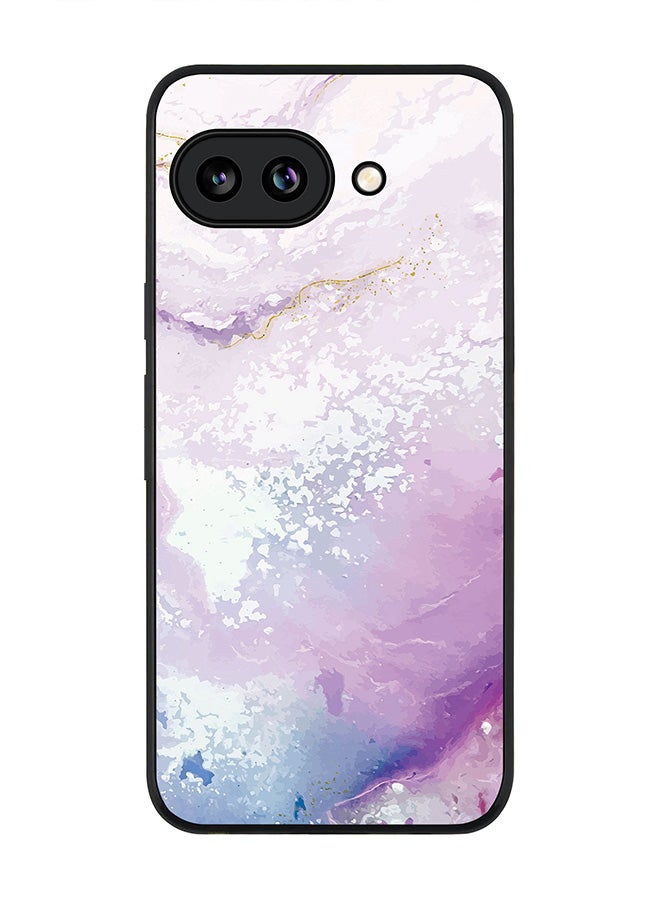 Stylizedd Rugged Case for Google Pixel 10a- Slim Fit Hybrid Rubber Cover Marble Print Marine