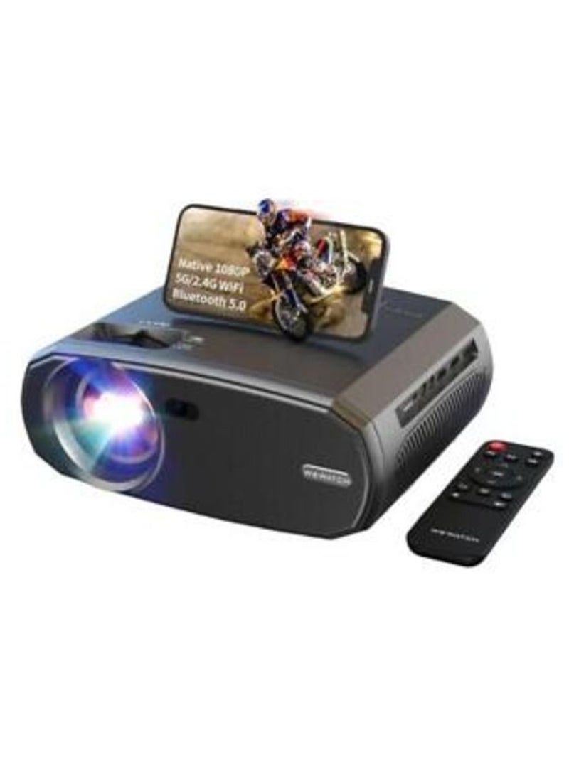 Generic جهاز عرض WEWATCH V50 محمول 5G WIFI صغير ذكي حقيقي 1080P Full HD Movie Proyector  - Image 1
