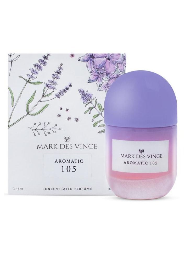 MARK DES VINCE - عطر مارك ديس فينس أروماتيك 105 المركز طويل الأمد للرجال والنساء 15 مل - Image 1