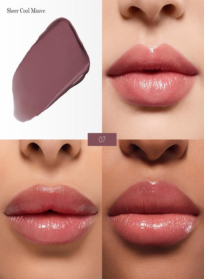 FREEORR Hydrating Glaze Lip Balm with Hyaluronic Acid, Moisturizing Shine Mauve Lipstick, Sheer Glow Tint with 24HR Hydration, Daily Lips Moisturizer for Softer Smoother Lips, Cool Mauve Sheer - Image 2