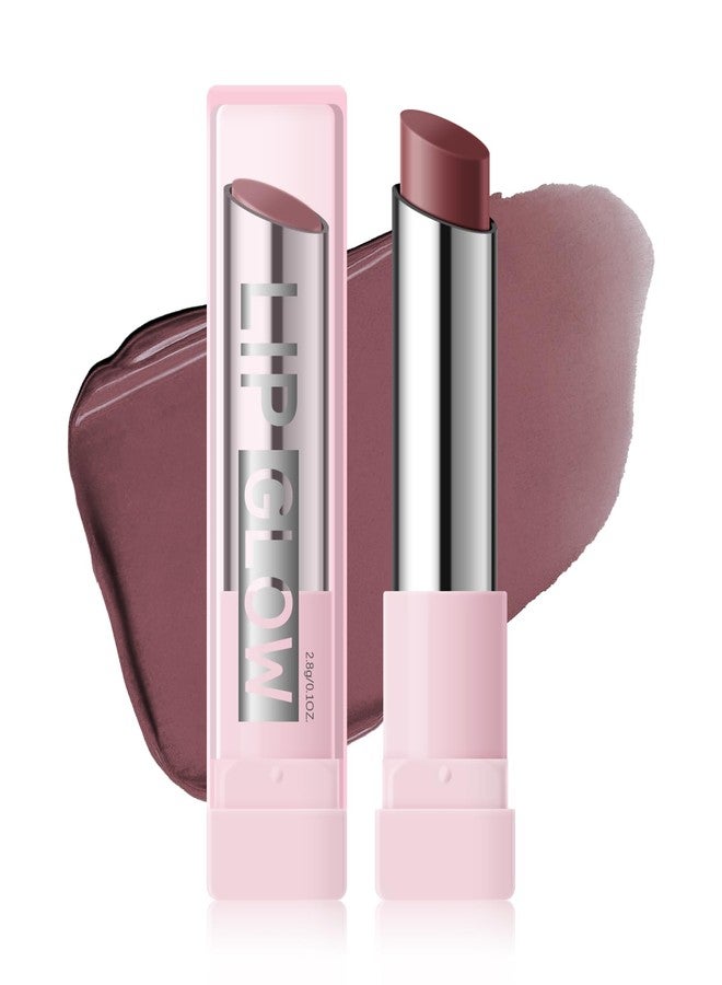 FREEORR Hydrating Glaze Lip Balm with Hyaluronic Acid, Moisturizing Shine Mauve Lipstick, Sheer Glow Tint with 24HR Hydration, Daily Lips Moisturizer for Softer Smoother Lips, Cool Mauve Sheer - Image 1