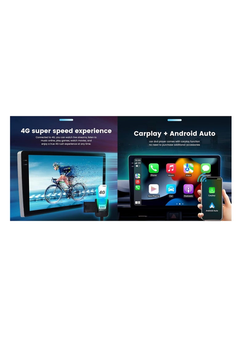 Vierex - Android Car Stereo For Mitsubishi Outlander 2005-2013 Support Apple Carplay Android Auto Wireless 4GB Ram Octa-Core Processor Fast Interface Quick Boot AHD Camera Included Bluetooth DSP USB - Image 1