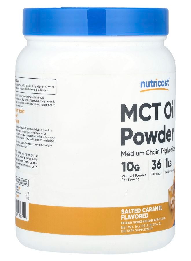 Nutricost MCT Oil Powder Salted Caramel  1 lb (454 g) - Image 2