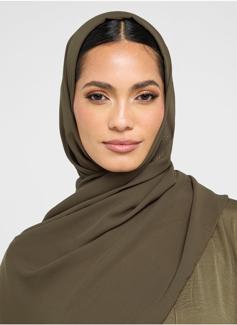 hayas closet Ruched sleeve Abaya with Sheila  - Image 5