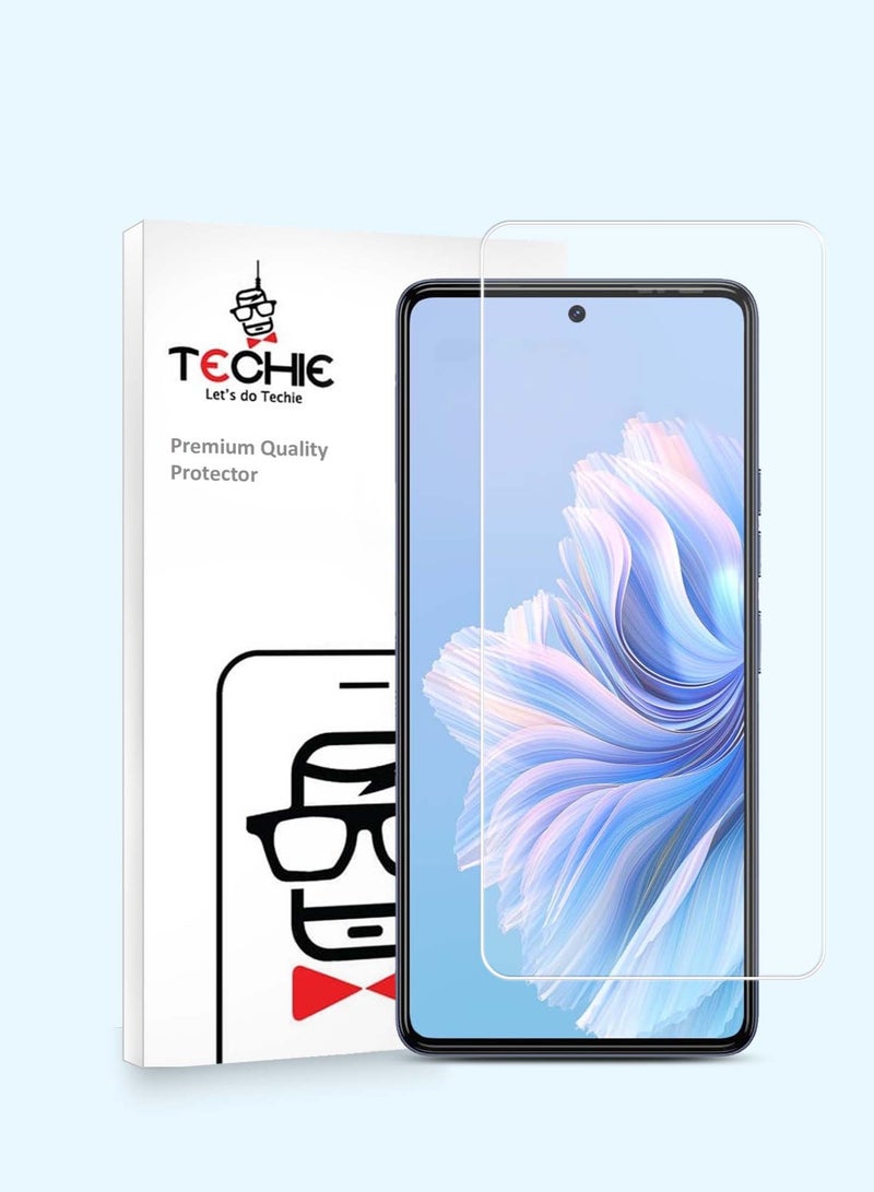 Techie حماية شاشة زجاجية مقسّاة HD لتكنو كامون 20 - مضادة للانعكاس ومضادة للفقاعات بصلابة 9H وسمك 0.33 مم وحواف مدورة وسهلة التركيب - Image 1