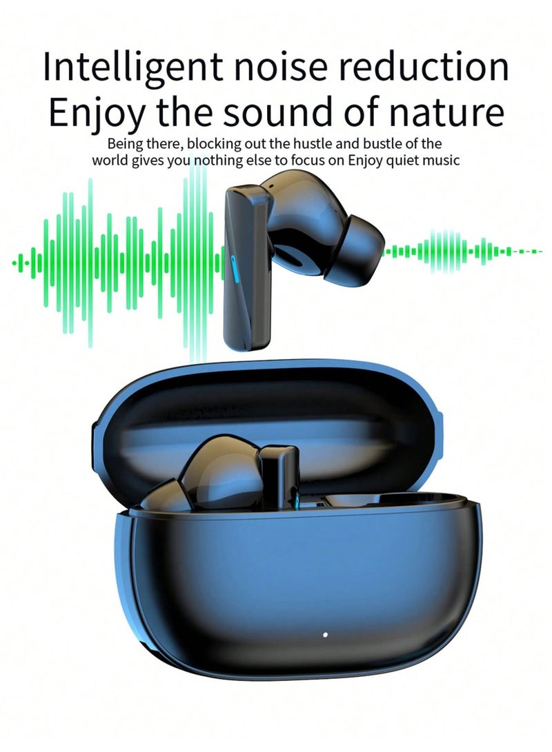 Wireless Earbuds, In-Ear True Wireless Earphones with Noise Reduction Calls, Touch Control, Compact Charging Case, Sweat Resistant Mini Earbuds for Music, Calls, Sports, Travel & Daily Use, Black - Image 3