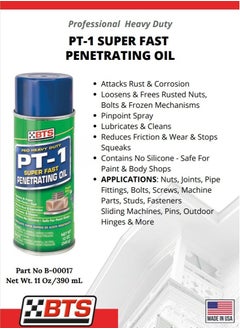 BTS PT-1 SUPER FAST PENETRATING OIL  - Image 2