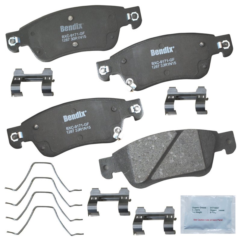 Bendix Priority1 CFC1287 Ceramic Front Brake Pads for INFINITI G35 2008-2007, G37 2013-2008, Q60 2015-2014 - Image 4