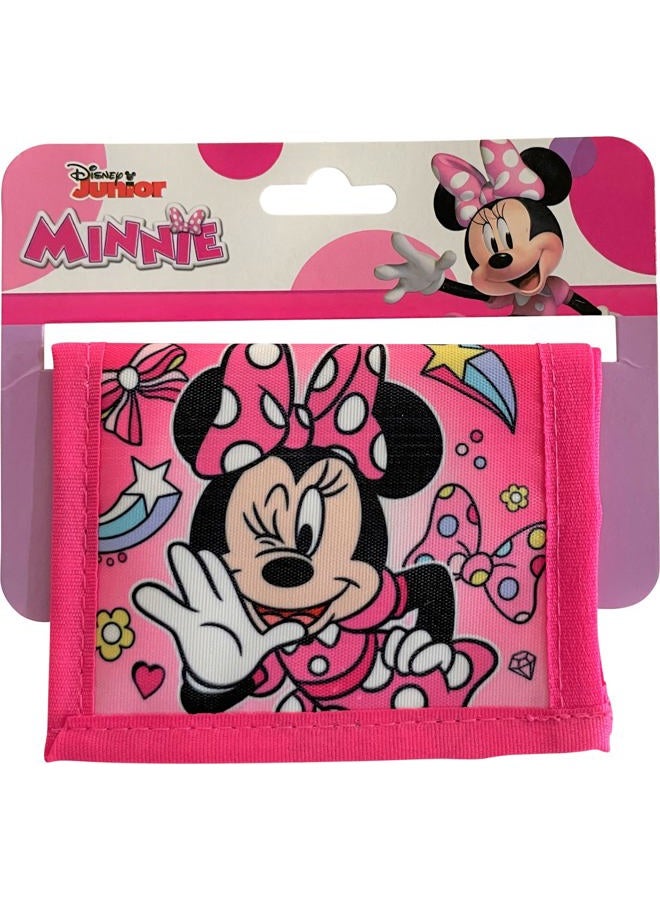 Ruz Minnie Mouse Little Girl Bifold Wallet With Zippered Pocket - Image 2