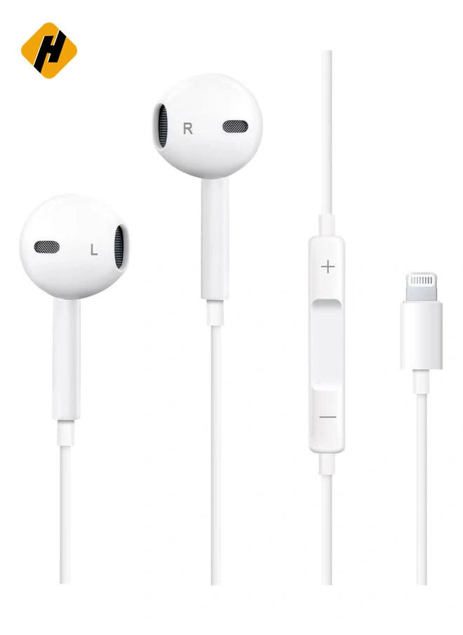 HuHa - iPhone Headphones, [MFI Certified] Earphones Wired Stereo Sound Earbuds with Microphone and Volume Control, Compatible with iPhone 14/13/12/SE/11/XR/XS/X/7/7 - Image 1