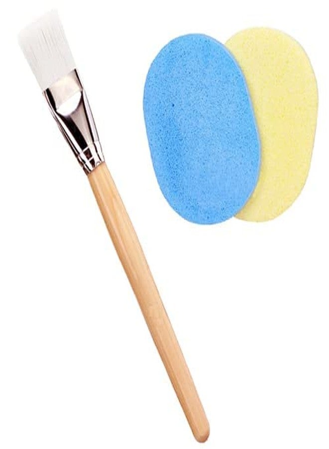 VEDETIC Professional 1 MultiColor Flat Bleach, Face Pack Applicator Soft Brush for Men and Women, Home Use, Salon Use, Parlour Use - Image 1