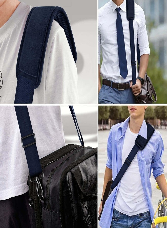 Hseok 60 Inch Shoulder Strap, Ultra-Thick and Padded with Metal Swivel Hooks for Laptop Messenger and Crossbody Canvas Bags，Dark blue - Image 5