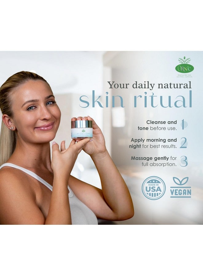 ornic Organic Anti-Aging Moisturizer - Hydrating & Rejuvenating Facial Cream for Dry Sensitive Skin - Vegan, Cruelty-Free, Natural Skincare - Nourishes, Firms & Reduces Wrinkles 50Ml - Image 5