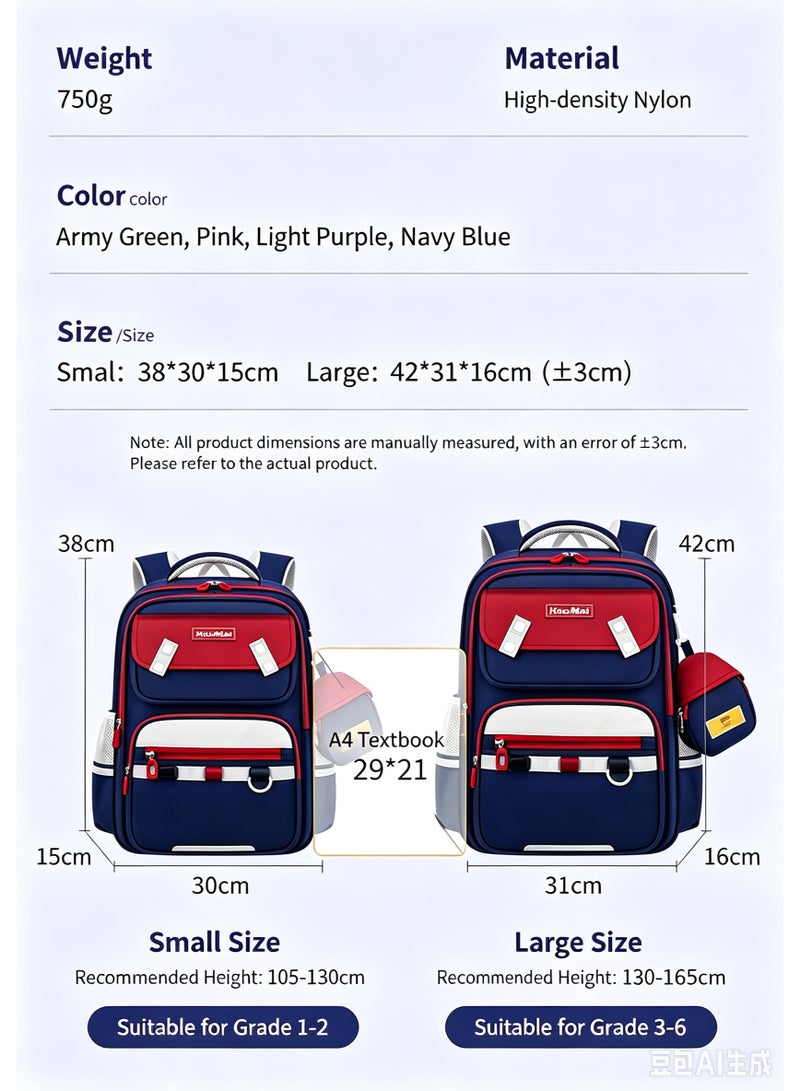 Kids School Backpack 9-11Y - Lightweight, Ergonomic & Waterproof - Large Capacity & Multi-Functional - Back to School Gift - Image 2