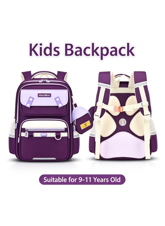 Kids School Backpack 9-11Y - Lightweight, Ergonomic & Waterproof - Large Capacity & Multi-Functional - Back to School Gift - Image 1