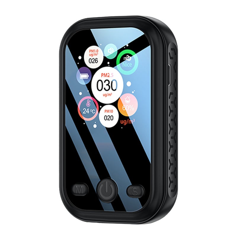 Indoor Portable PM2.5 PM10 PM1.0 Detector AirQuality Detector Multifunctional Home AirDetector Hygrothermograph Intelligent AirQuality Analyzer Household AirPollution Monitor - Image 1
