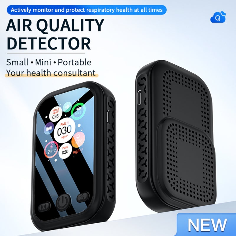 Indoor Portable PM2.5 PM10 PM1.0 Detector AirQuality Detector Multifunctional Home AirDetector Hygrothermograph Intelligent AirQuality Analyzer Household AirPollution Monitor - Image 2
