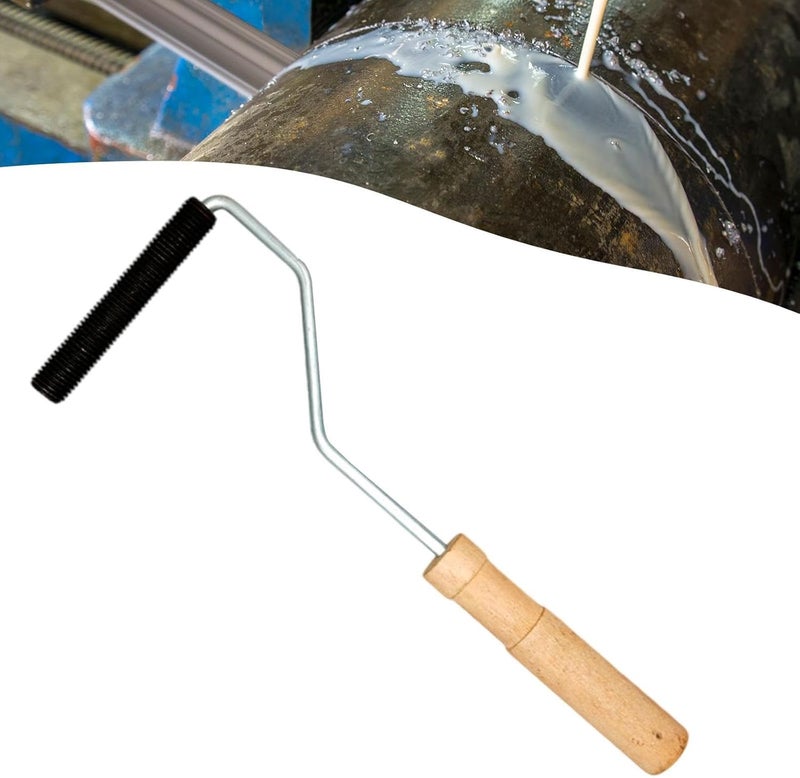 predolo Fiberglass Roller Tool Laminating Bubble Paddle Tool Resin Roller Metal Head Wooden Handle Comfortable Grip Suitable for Home Improvement, 4inch - Image 5