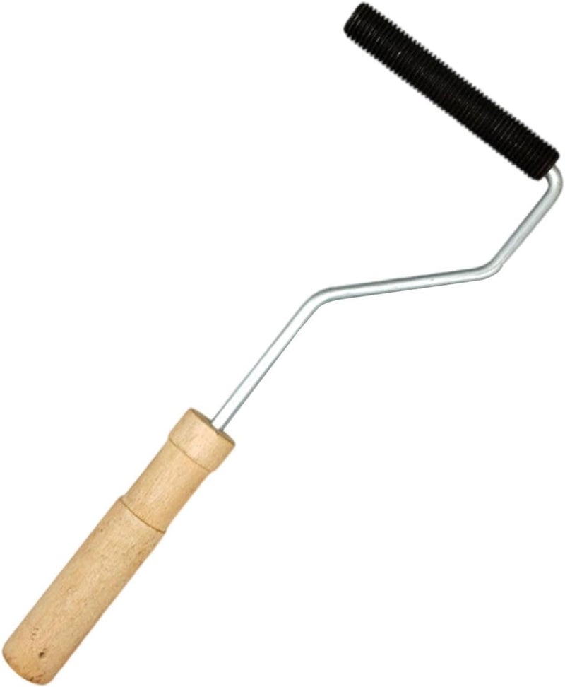 predolo Fiberglass Roller Tool Laminating Bubble Paddle Tool Resin Roller Metal Head Wooden Handle Comfortable Grip Suitable for Home Improvement, 4inch - Image 1