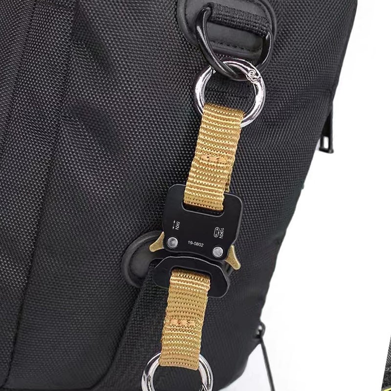 CooBigo 1/2" Paracord Bracelet Buckle Clip, 2 PCS Metal Paracord Clasps Accessories for Bracelets Pet Collar Hardware Tactical Buckle Backpack Keychain Parachute 550 Rope - Image 5