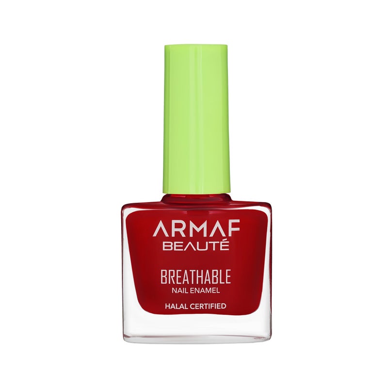 Armaf Beaute Armaf France Breathable Nail Enamel 9ml, HL327 Scarlet, Long Lasting Nail Polish, Halal Certified, High Shine, Quick Dry Resistant, Long Lasting, Lightweight & Non Sticky, Best For Every Outfit