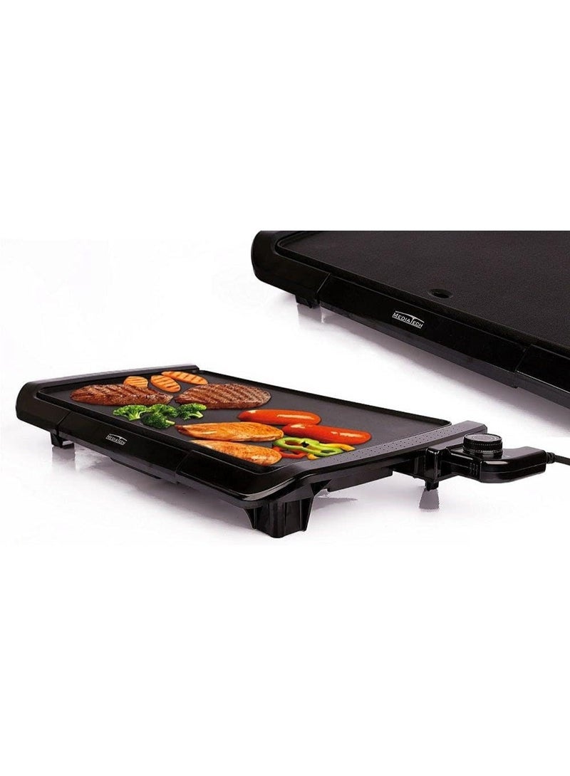 Media Tech Electric Grill, 2000 Watt, Black, MT-F20B - Image 2