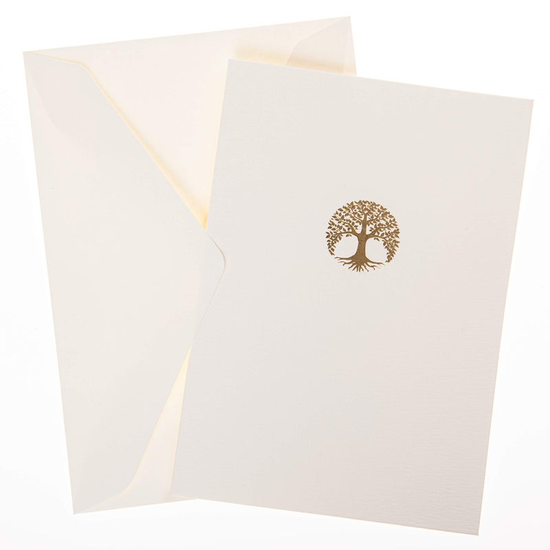 Graphique Box of Cards, Tree - Includes 10 Cards with Matching Envelopes and Storage Box, Cute Stationery Made of Durable Heavy Cardstock, Cards Measure 3.25" x 4.75" - Image 3