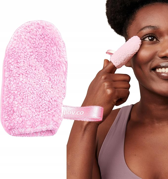 GLOV Cleansing Makeup Removal for All Types of Skin Mini Glove Reusable Washable Mitt Eco Friendly Makeup Eraser Towel Microfiber Glove Lips and Eye MakeUp Remover Just with Water Cleansing Cloth - Image 1