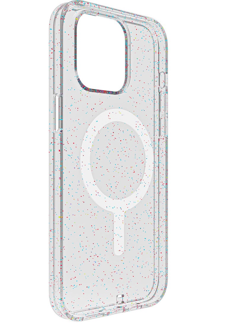 Bodyguardz Carve Glitter for iPhone 15 PRO Case Cover compatible with MagSafe with Lanyard - Glamfetti - Image 5