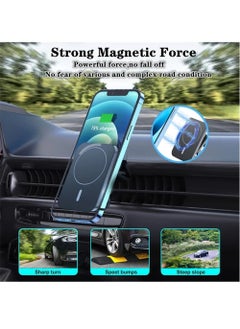 Magsafe Wireless Car Charger, 15W Fast Charging Magnetic Charger, Car Mobile Phone Holder That Can Be Installed on the Air Outlet for Wireless Charging, Suitable for Xiaomi iPhone Huawei Samsung - pzsku/Z529202AB44E6D5B5B2FEZ/45/_/1705030974/21614977-d060-4145-965d-8520ebda73a6