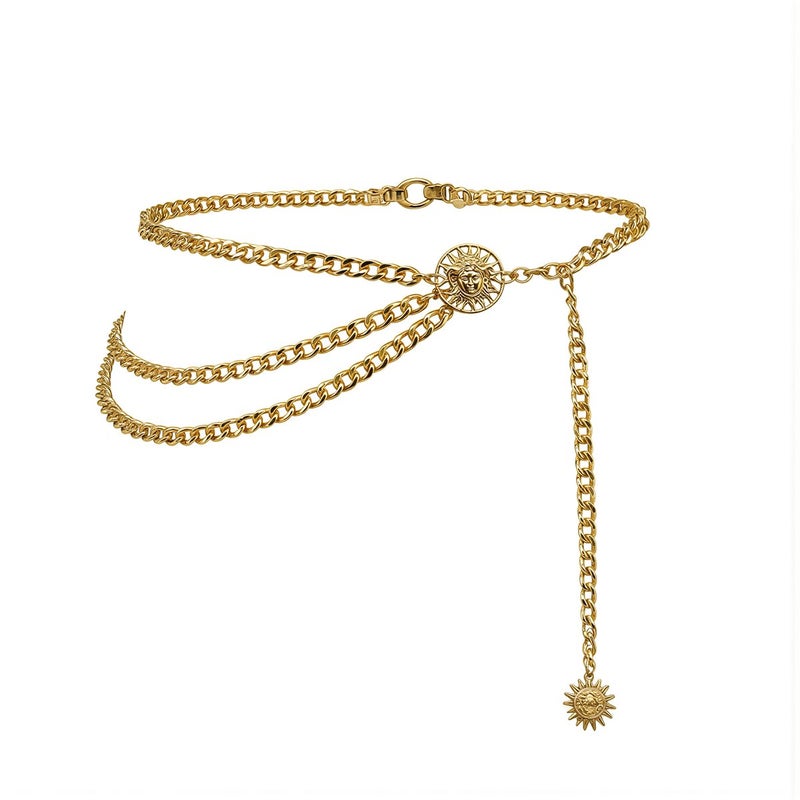 Moon Sun Layered Waist Chain for Party Daily Street Outfits - Image 3