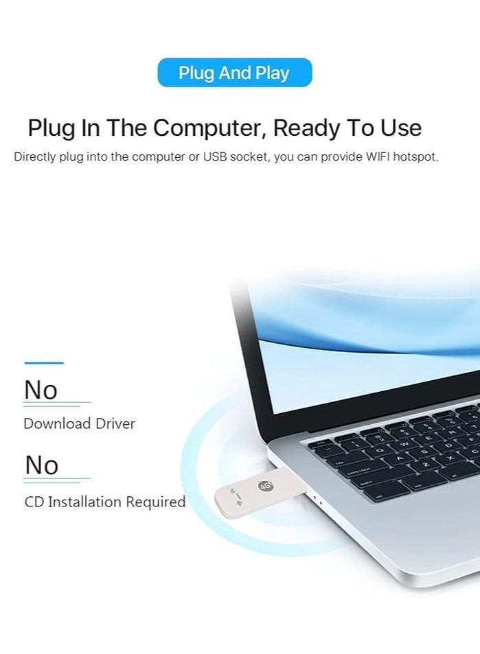 general USB modem 4G WiFi router 150Mbps USB dongle with SIM card slot car hotspot pocket mobile WiFi - Image 3