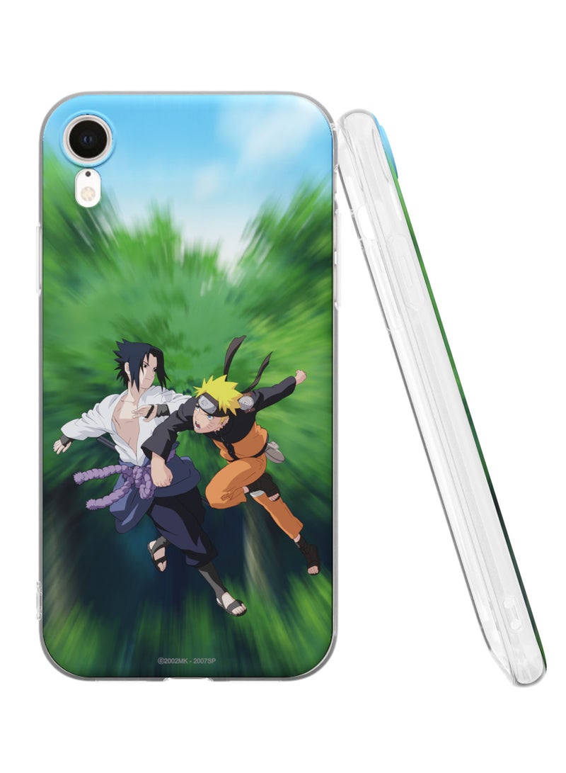 MOBILIUS for iPhone XR Case, Shockproof Protective Phone Case for iPhone XR, Naruto, with Battle Pattern - Image 1