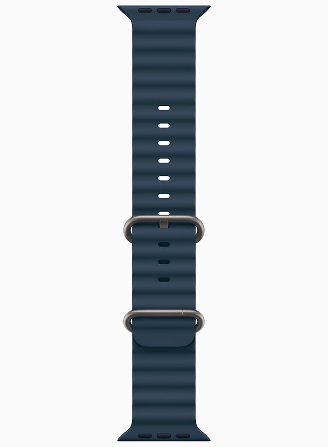 Apple Watch Ultra 2 GPS + Cellular, 49mm Titanium Case With Blue Ocean Band - Image 3