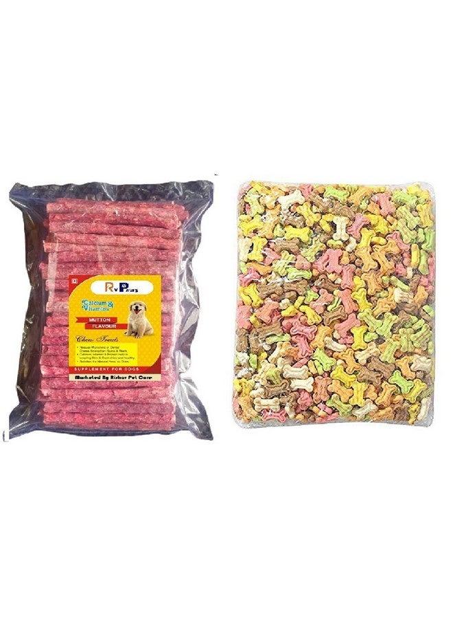 تحتوي بسكويتات الكلاب والجراء على 1000 جرام من خليط البسكويت متعدد الحبوب مع 500 جرام من خليط أعواد المانشي - Image 1