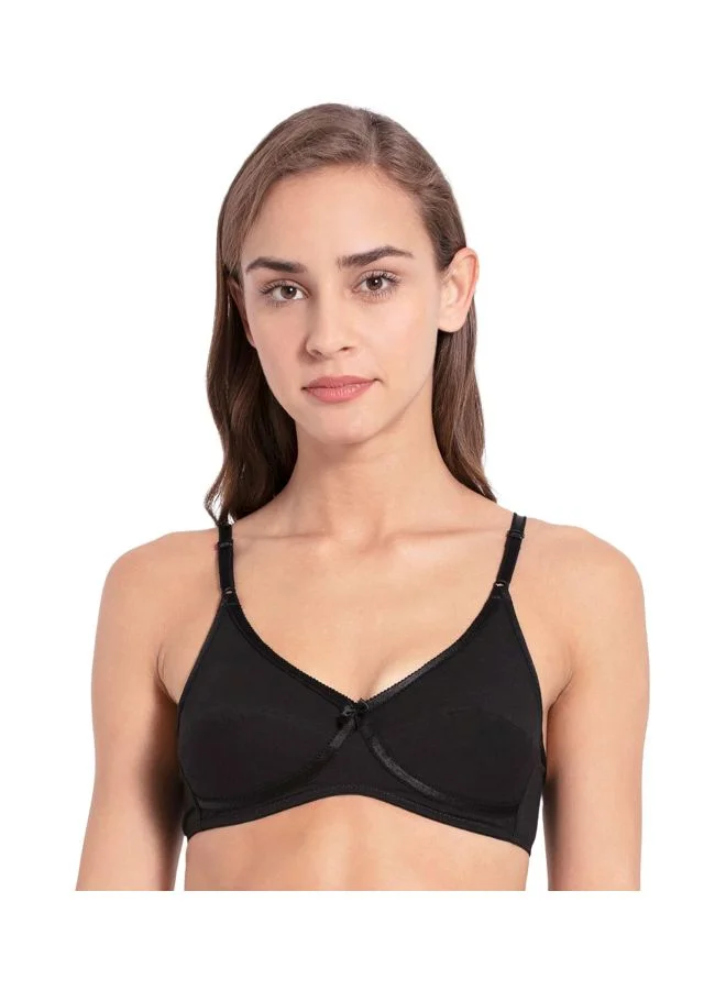 JOCKEY Jockey 1242 Women Wire free Non Padded Super Combed Cotton Elastane Stretch Medium Coverage Cross Over Everyday Bra with Adjustable Straps