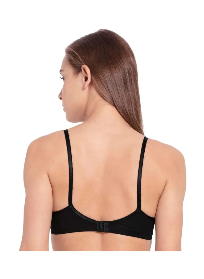 JOCKEY Jockey 1242 Women Wire free Non Padded Super Combed Cotton Elastane Stretch Medium Coverage Cross Over Everyday Bra with Adjustable Straps