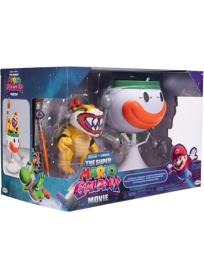 Nintendo The Super Mario Galaxy Movie - Bowser Jr. 5" with Clown Car, Brush and Revealable Stickers with Water - Image 4
