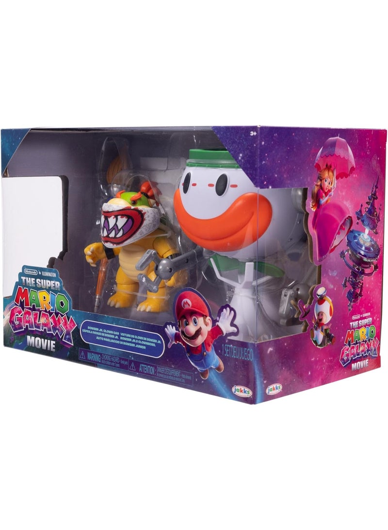 Nintendo The Super Mario Galaxy Movie - Bowser Jr. 5" with Clown Car, Brush and Revealable Stickers with Water - Image 3