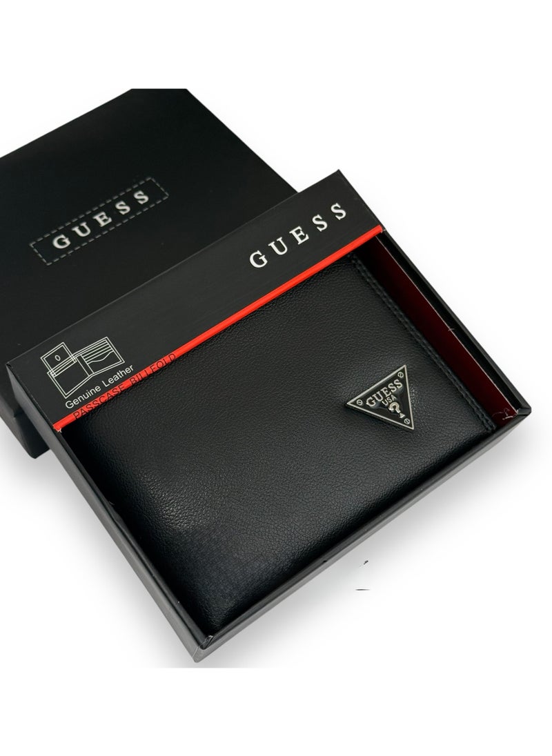 GUESS - Guess Wallet For Men Leather,Black. - Image 1