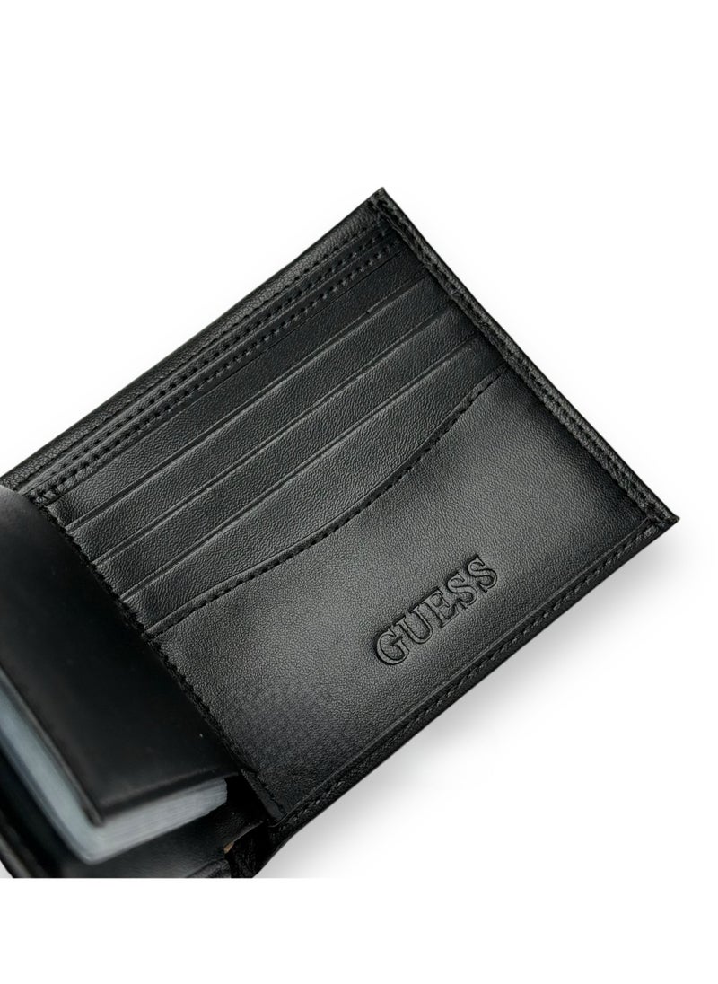 GUESS - Guess Wallet For Men Leather,Black. - Image 1
