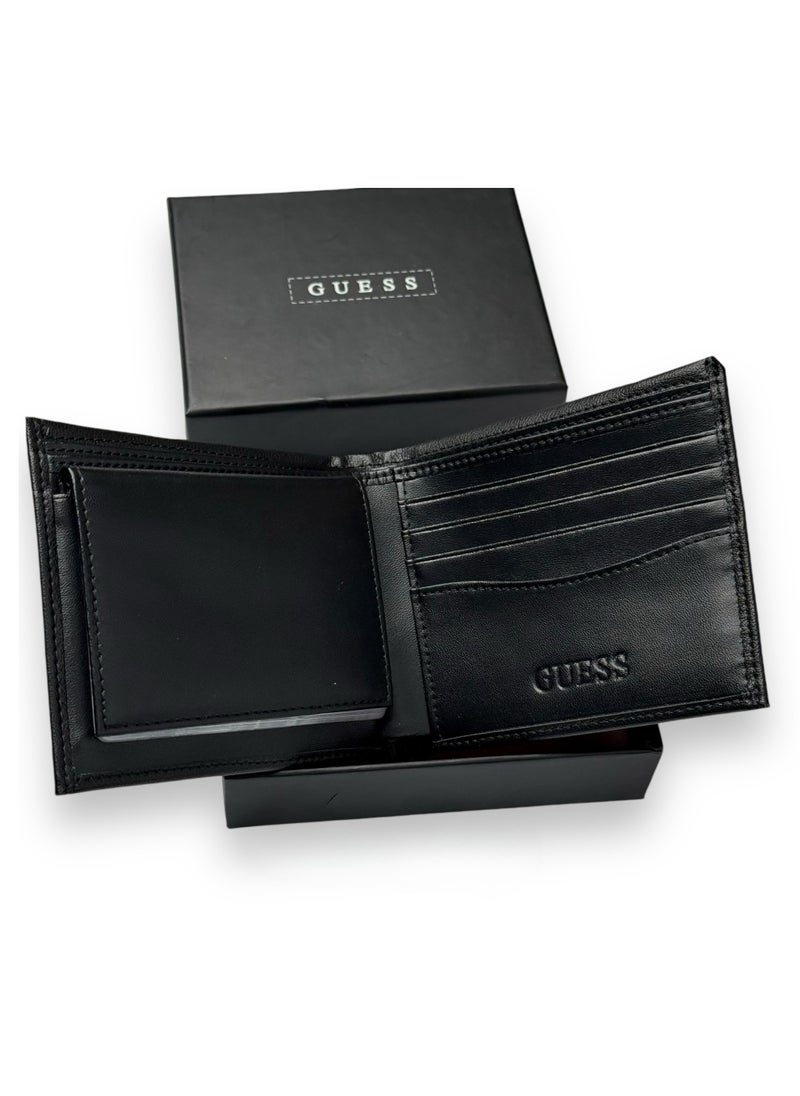 GUESS - Guess Wallet For Men Leather,Black. - Image 1