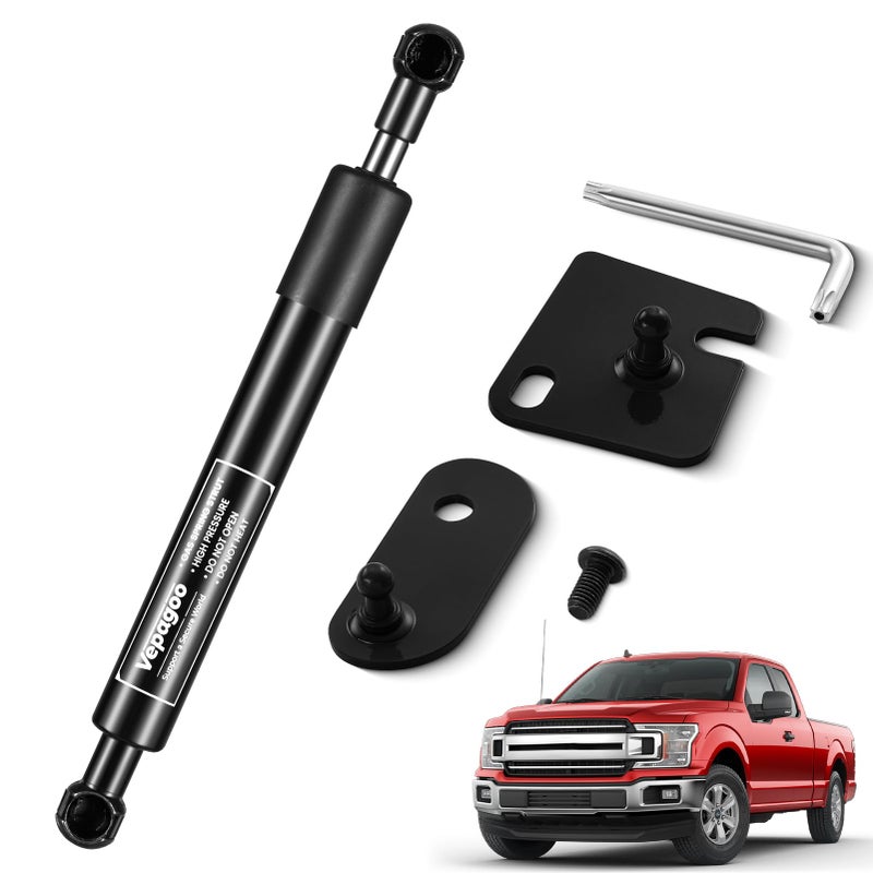 Vepagoo 43205 Truck Tailgate Assist Shock Damper Compatible with 20172024 Super Duty Ford F250 F350 F450 Slow Drop Tail Gate Struts Lift Accessories Black Pack of 1