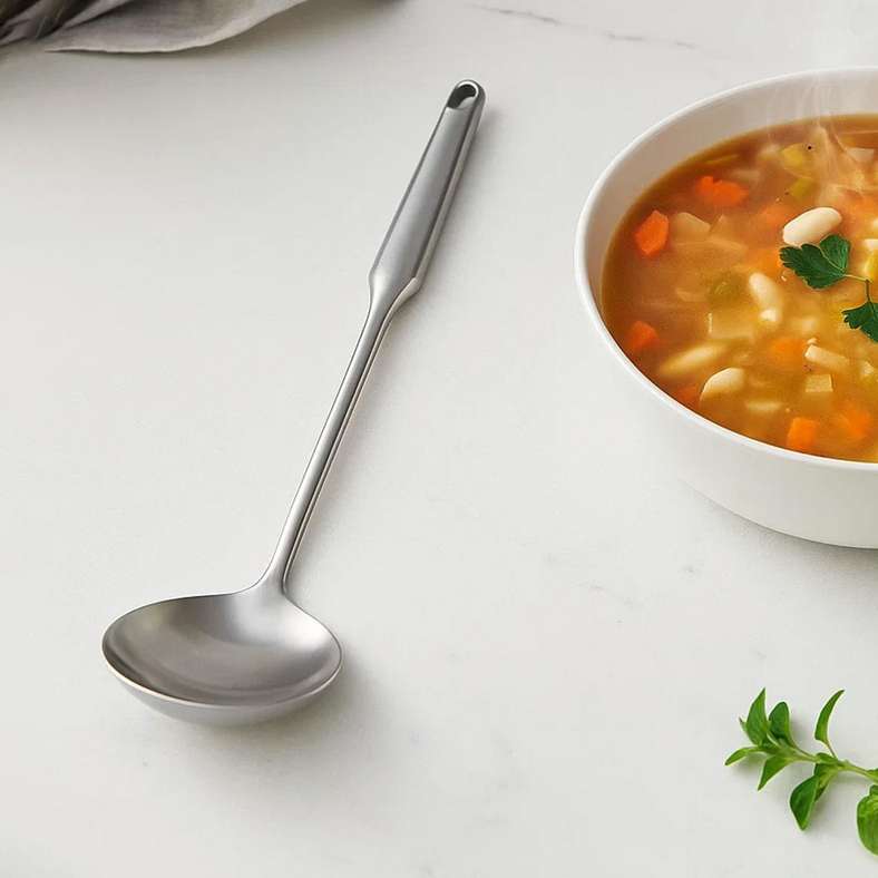 Pan Home Jumanna Serving Spoon 38cm - Chrome