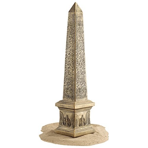 Design Toscano 26.5 in. Golden Obelisk of Ancient Egypt Statue - Image 2
